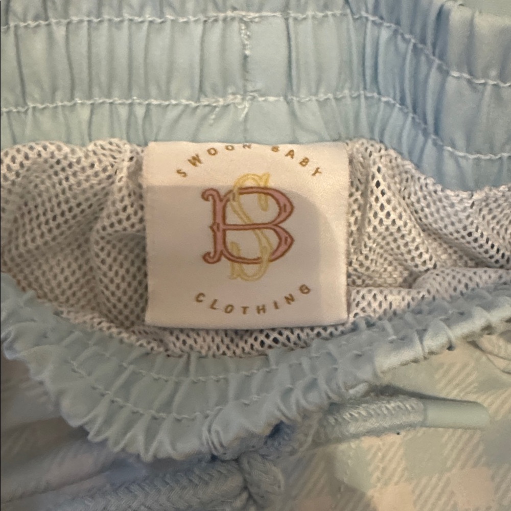 Swoon Baby Light Blue Swim Trunk & Rash Guard Set - Picture 2 of 2
